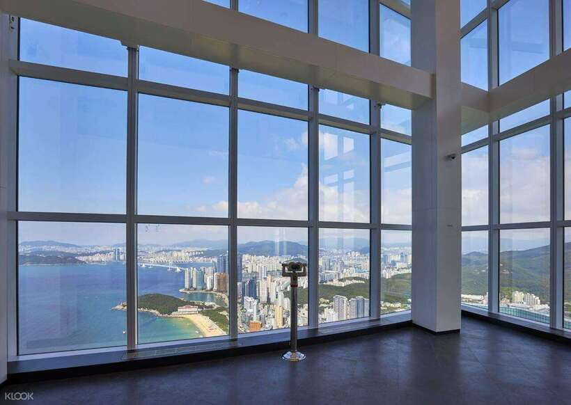 Busan: Haeundae LCT Tower 'X the Sky' Entry Ticket - Art above Busan