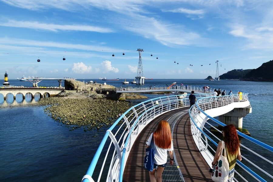 Busan: Sky Capsule+ Huinnyeoul+ Gamcheon+ Songdo+ Night View - Busan Democracy Park after dark