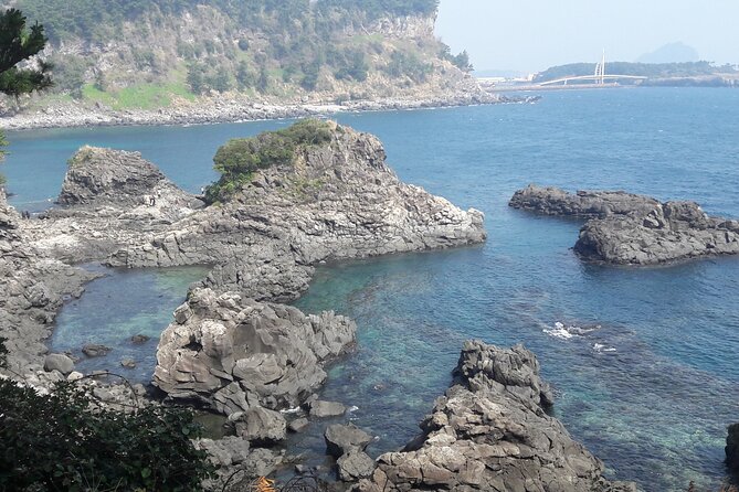 Full-Day Private Taxi Tour South of Jeju Island - Jusangjeolli Cliff shows Jeju’s volcanic geometry