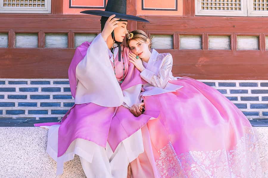 Gyeongbokgung Hanbok Experience at hanboknam - Fitting the outfit and getting your hair ready