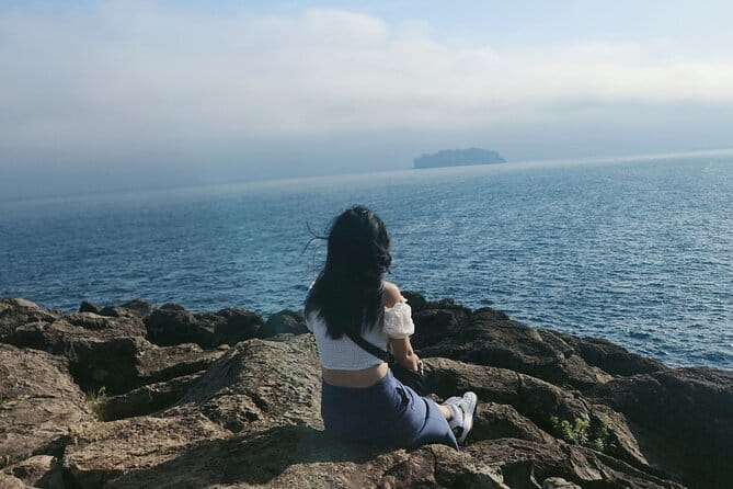 Jeju Hidden Gem Sea Boat Fishing Tour with Lunch - Coastal views while you wait for a bite