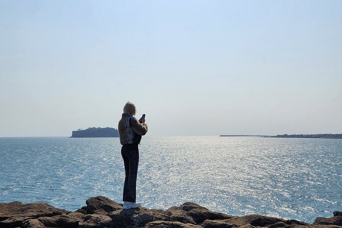 Jeju island Southern Unesco Mt.halla ONE day Bus Tour - Jusangjeolli Cliff and its hexagonal basalt columns