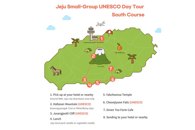 Jeju Premium Small Group UNESCO Day Tour - South Course - Starting with Hallasan’s Eoseungsaengak Trail