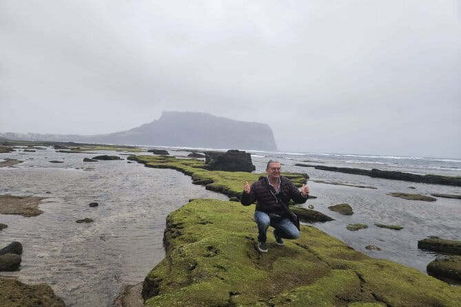 Jeju Private Half-Day Tour for Cruise Customers - Gwangchigi Beach and the view back toward Seongsan