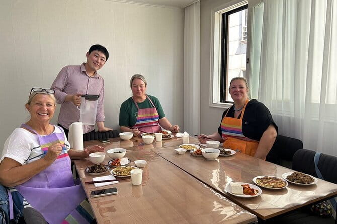 Korea Cooking Class with 3 stars Michelin Chef & Content creators - What the $70.44 price really covers