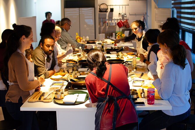 Korean Cooking at Seoul Cooking Club - Jeon and japchae add variety to the table