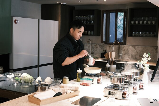 Korean Cooking Class Full Meal with BBQ on an All in One Table - A Korean meal built around one shared table