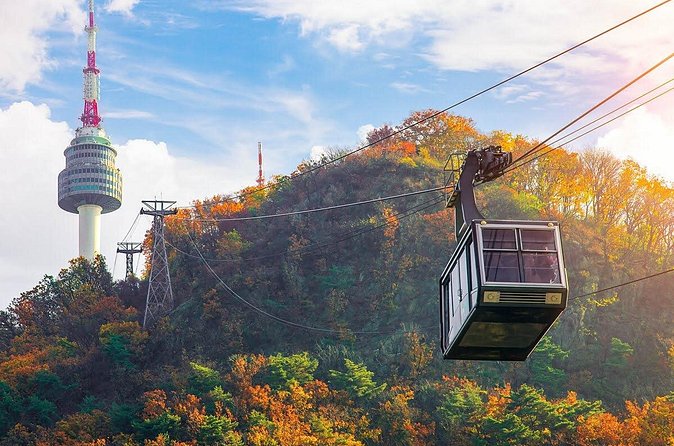 N Seoul Tower + Namsan Cable Car Ticket (Collect in Myeongdong) - Daylight views or city lights after dark