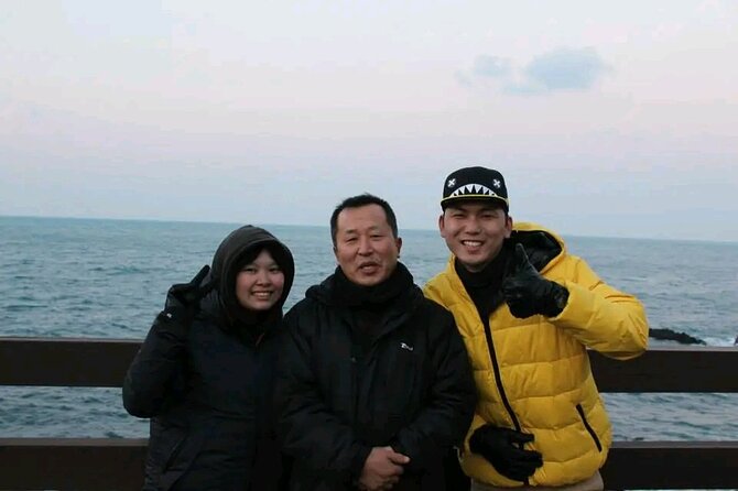 Private Tour in South and East in jeju island - Jeongbang Waterfall: water meeting the sea