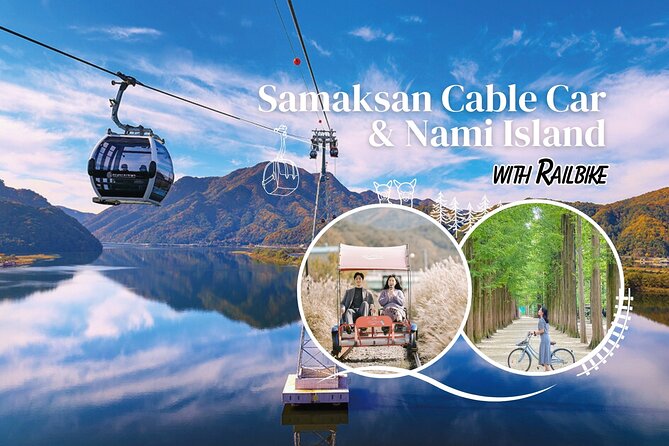 Samaksan Cable Car and Nami Island Day Escape with Railbike - Gapyeong Railbike: scenery with a little pedal power