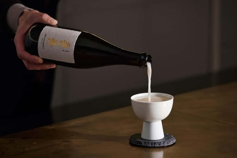 Seoul: Craft Makgeolli Brewery Tour & Tasting Experience - Choosing between cheese and olives or Korean jeon