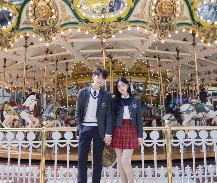 Seoul: Lotte World 1 Day Pass & Korean School Uniform Rental - A playful start at Gamsung Gyobok Jamsil