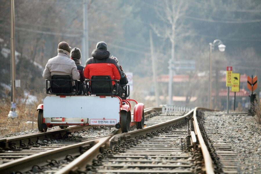 Seoul: Nami, Petite France, Italian Village, Railbike Option - A quick lunch stop in the countryside