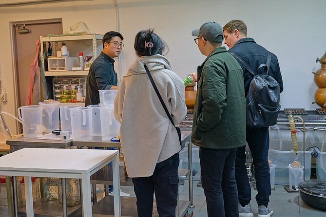 Soju Tasting at Distillery - story of 3 pigs - What you taste during the 90 minutes