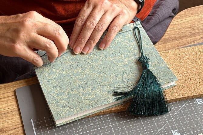 Traditional Korean Bookbinding Experience in Seoul, Hongdae - Choosing one of 22 Korean silk covers