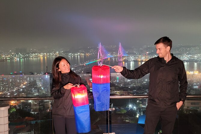 Visit Busan night market and enjoy the night view of Busan harbor - BIFF Square, snacks, and the city after dark