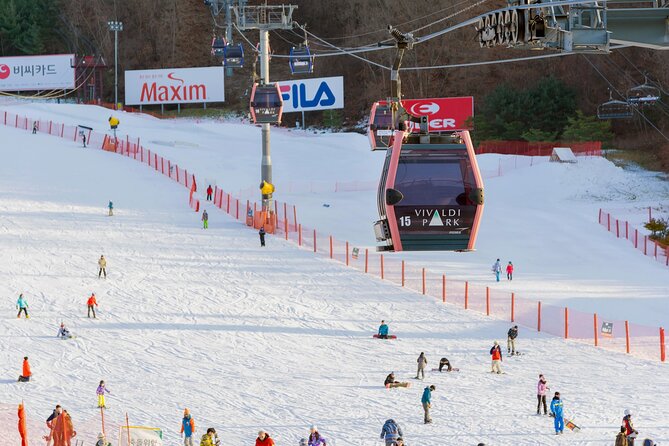 Vivaldi Park Winter Ski with Eobi Ice Valley Day Tour from Seoul - Choosing between skiing, snowboarding, sightseeing, and sledding